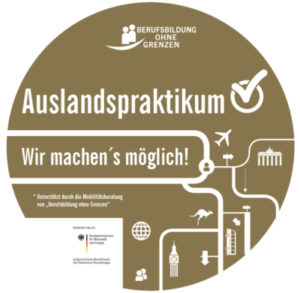 Plakette Berufsbildung ohne Grenzen für Auslandspraktikum /career/training/7-reasons-us/